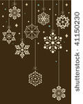vector set of snowflakes ...