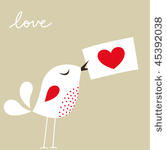 bird love card