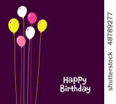 vector balloon card design