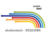 colored arrows vector