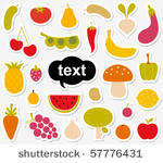 various fruits and vegetables...