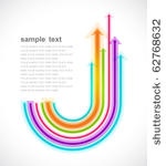 colored arrows vector