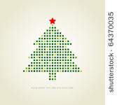dotted christmas card
