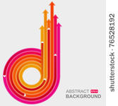 colored arrows vector