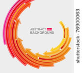 colored arrows vector
