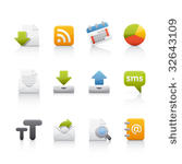 web   internet icon set for...