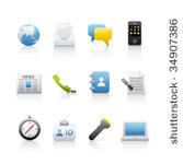 office and business set of...