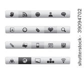interface icons   social media. ...
