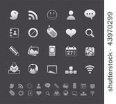 gray deluxe icon sets   social...