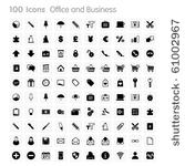 office and business set of...