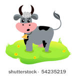cartoon cow vector design