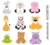 cartoon animals and pets