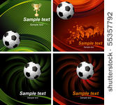 football poster with champion...