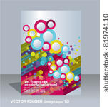 vector folder flyer design ...