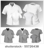 vector. men's t shirt and polo...