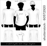 vector. men's white t shirt and ...