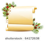 vector. christmas scroll.