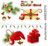 vector. set of christmas...