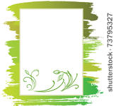 announcement form with green...