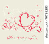 heart red ribbon. valentine s...