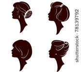 vector beautiful women and girl ...