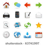 icons set for web applications  ...