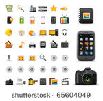 icons set for web applications  ...