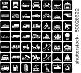 set of vector silhouette of...
