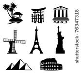 black and white set icons  ...