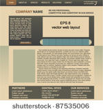 full editable vector web site...