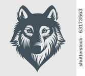 wild wolf. vector graphics