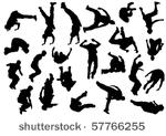 vector drawing jumping and...