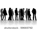 vector drawing silhouette...