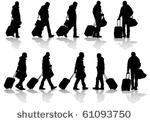 vector drawing travelers with...