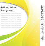 brilliant yellow background...
