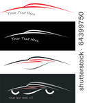 modern sport car. stylized...