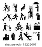 people vector icons set   black ...