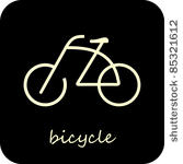 bike   isolated vector icon on...