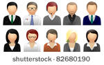 business   office avatars and...