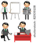 businessman character vector...