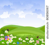 landscape lawn flowers