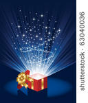 open magic gift box ...