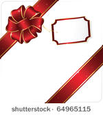 holiday bow and ribbon ...