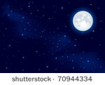 night background  moon and...
