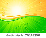 sunburst background with drops  ...