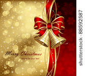 background with bells  bow ...