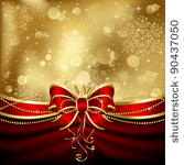 background with bow  stars and...