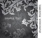 abstract floral card with free...