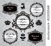 set of royal  frame and vintage ...