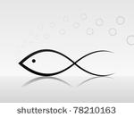 the image an icon fish. a...